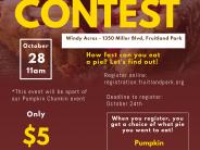 Pie Eating Contest Flyer