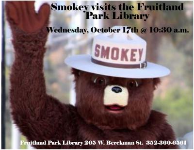 Smokey Visits the Fruitland Park Library